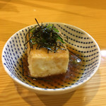 Sumibiyaki Appare - お通しの揚げ出し豆腐