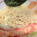 麺と心 7 - 蟹白湯ラー麺（2016年12月限定）（麺）