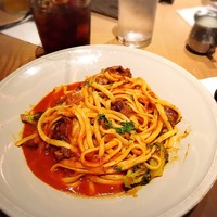 THE RIGOLETTO - 牛スネ肉ラグーソース
                撮影忘れかけて綺麗な盛り付けを崩してしまい汚い。。