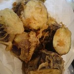 波浮港 - ナスの天ぷら