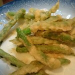 波浮港 - インゲンの天ぷら