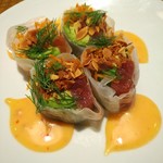 ビストロ チキート - まぐろとアボガドの生春巻き 650円