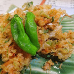 寿し康 - 桜エビの天ぷら