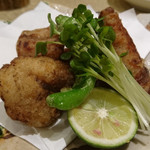 寿し康 - フグの殻揚げ