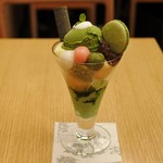 Gion Tame Jirou - 西尾の抹茶パフェ1,000円