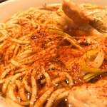 味奈登庵 - 肉南蛮そばには唐辛子だ！  
      ブチまけろ！  #BCMKR!