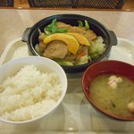 タヒチ - 料理写真:十勝ホエー豚ジンギスカン風セット