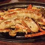 イーマサラ - トリュフ入りソーセージ　きのこクリーム。