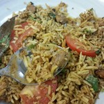 イーマサラ - チキンビリヤーニ、リフトアップ。