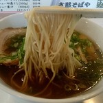 支那そばや - モンゴルカンスイ使用の多加水細麺