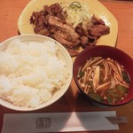 炭火焼 松阪 - 炭焼定食７７０円（税込）