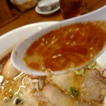 八番山ばりきや - 【2017.9.16(土)】ばりこてめん(並盛・100g)720円のスープ