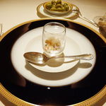 アピシウス - グリルしたイカとホタテのマリネ カラスミ少々