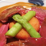 アピシウス - フランス産仔鳩のロティ ひよこ豆のニョッキ添え ローズマリーの香り(Ｓ)