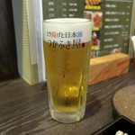 つかふき屋 - 生ビール