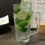 つかふき屋 - すだち酎ハイ、９杯目