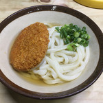 讃岐うどん がもう - コロッケうどん250円