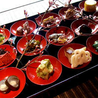 柚子屋旅館・一心居 - 昼：春の朱杯盛り（十五点）2人分
