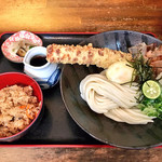 瀬戸内製麺710 - ちく玉天ぶっかけ定食