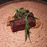 イル アオヤマ - 30日ウェットエイジング知多牛フィレの炭火焼