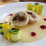 手打ち蕎麦とフレンチの やな木 - ＜2017年8月＞国産鶏肉と無花果やドライトマトのガランティーヌ