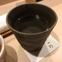 焼鳥 おみ乃 - 麦焼酎 壱岐の島 長崎(お湯割り)