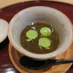 いち太 - 29年9月　青森もずくと新銀杏の冷静茶碗蒸し