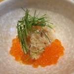 いち太 - 29年9月　生イクラと毛蟹、海鼠腸御飯
