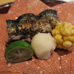いち太 - 29年9月　秋刀魚塩焼き　玉蜀黍