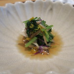 いち太 - 29年9月　岩手松茸と壬生菜のお浸し