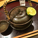 日本料理 太月 - 松茸と鱧の土瓶蒸し。ブータンの松茸だそうな。絶品。しかも具沢山でした。