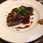 フレンチレストラン 神楽坂 ル コキヤージュ - メイン 牛ハラミのステーキ 赤ワインソース