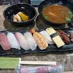 双葉寿司 - 寿司定食1080円込