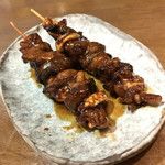 酒蔵十字屋 - 鰻肝串（４３０円＋税）２０１７年８月