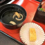 元気食堂 - お吸い物と卵焼き