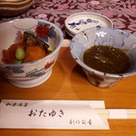 お多幸 - 南瓜の煮物ともずく酢