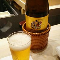 鮨 千陽 - 中瓶ビール 700円 2017年9月