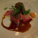 赤坂プリンス クラシックハウス - 黒毛和牛サーロインのグリル
      （会場が暗くて…）