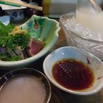 赤兎馬 - 鰹のタタキと白