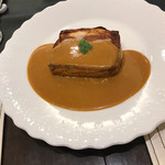 びすとろぽたじぇ - 暖かい魚のパテ海老ソース