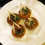 ティオ・ダンジョウ - マッシュルームの鉄板焼き600円+税