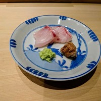 鮨　縁 - お造りはアラ、わさびとアラの肝