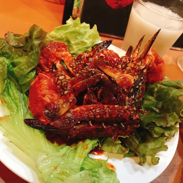 ケジャン＆黒豆マッコリ