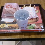 ロッテリア 市原サービスエリア上り店 - エビバーガーセット
                                