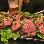 ちゃんこ芝松 - 圧巻な炭火焼 和牛ステーキ