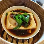 チャイニーズガーデンレストラン 深記 - 豆腐ホタテ蒸し豆ソース　2017.9