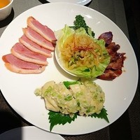 チャイニーズガーデンレストラン 深記 - 前菜三種盛り合わせ（5人分）　2017.9