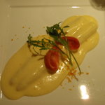 OGINO organic Restaurant - ホワイトアスパラの温菜