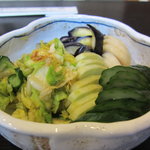 鰻家 - このお新香は全て自家製　馬鹿旨