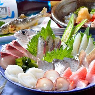 Seafood from the nearby Hokuriku region